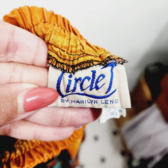 Vintage Roughrider Maxi Skirt Set Aztec Western Wear USA 90s M/L - Picture 16 of 16